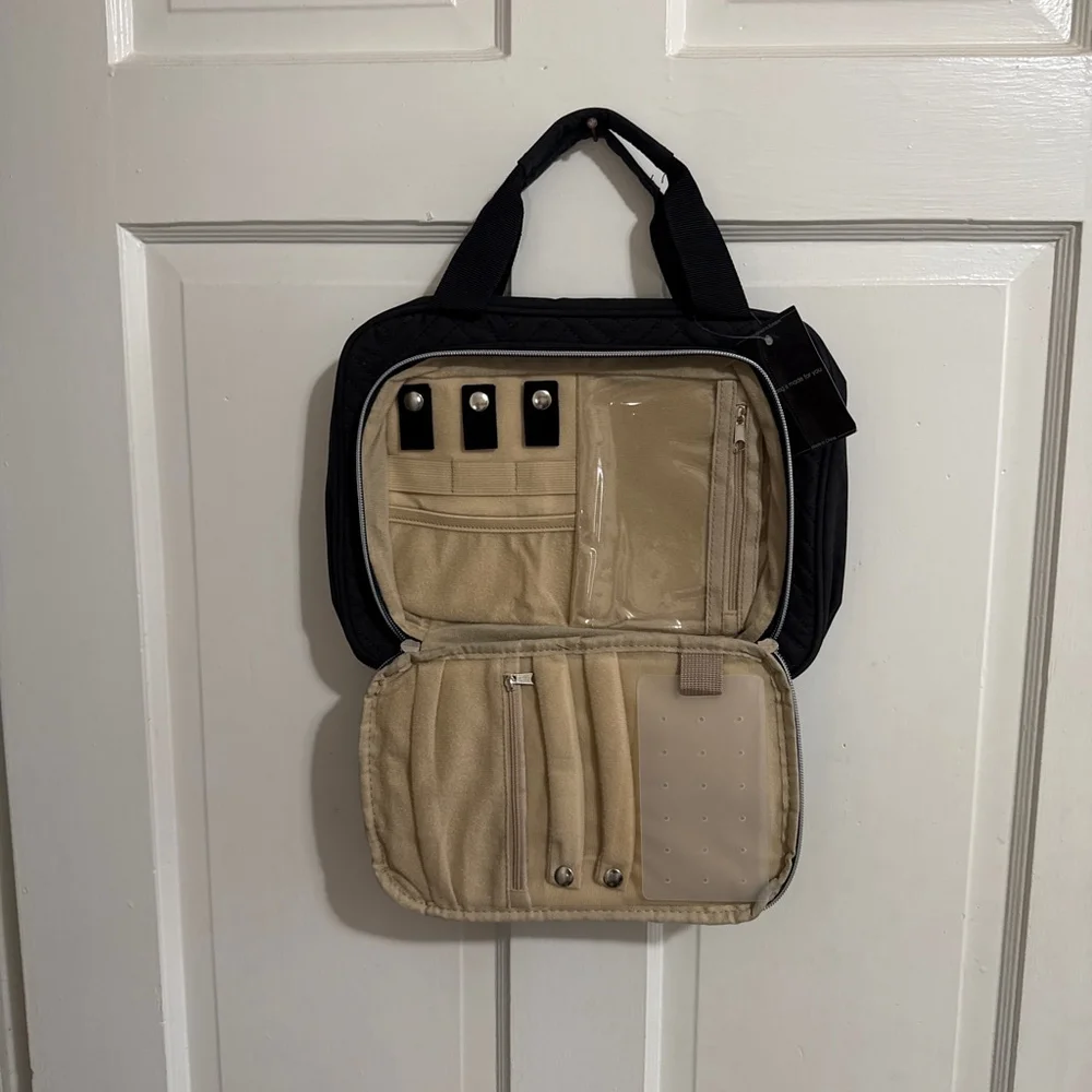 Bang Carsen Large Hanging Black Quilted Travel Organizer Bag